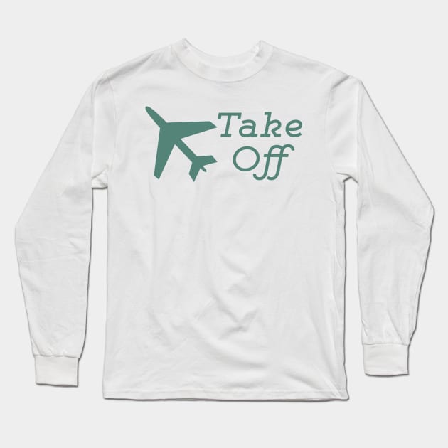 Take Off Airplane Long Sleeve T-Shirt by JakeRhodes